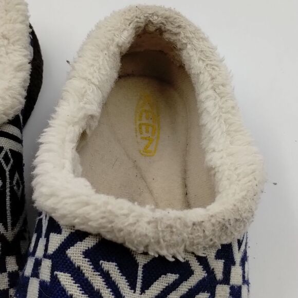 Keen Howser Slide Wool Slip on Clog Shoes Navy Cream Size 6 - Picture 9 of 11